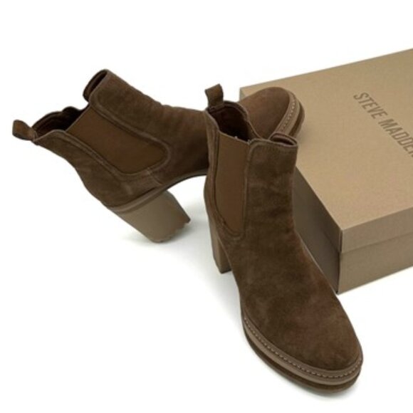 NIB-Steve Madden Lexa Bootie - Chestnut-8.5 - Picture 3 of 5